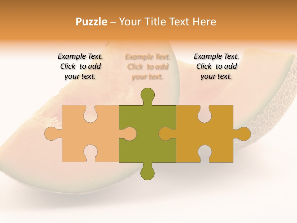 Cantaloupe Juicy Healthy PowerPoint Template