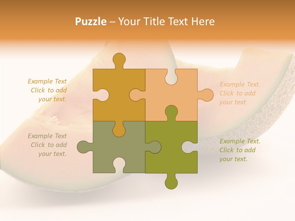 Cantaloupe Juicy Healthy PowerPoint Template