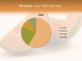 Cantaloupe Juicy Healthy PowerPoint Template