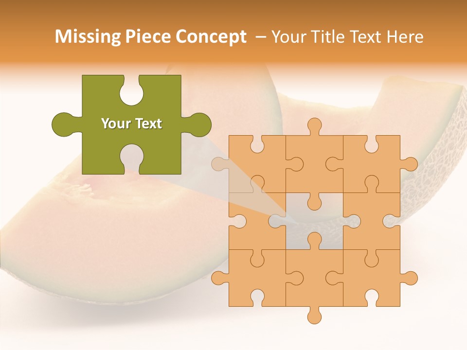 Cantaloupe Juicy Healthy PowerPoint Template