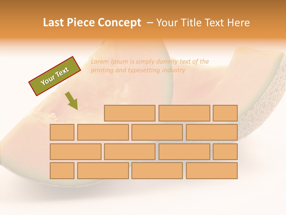 Cantaloupe Juicy Healthy PowerPoint Template