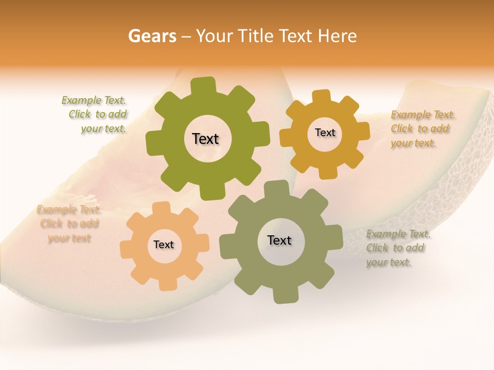 Cantaloupe Juicy Healthy PowerPoint Template