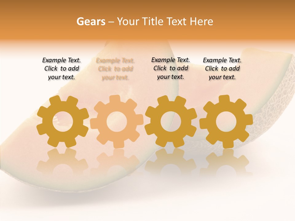 Cantaloupe Juicy Healthy PowerPoint Template