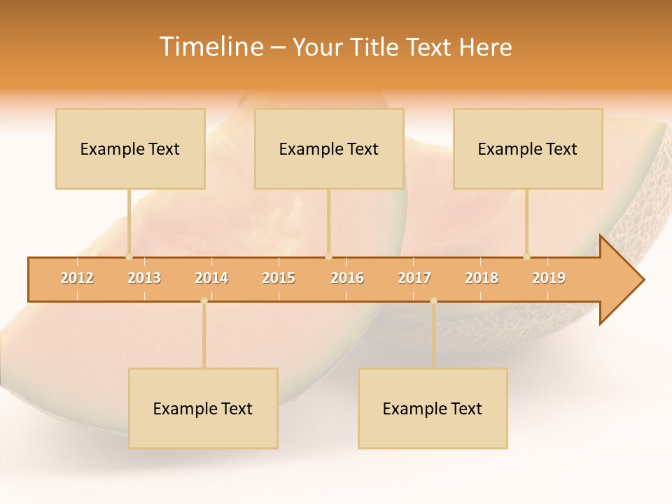 Cantaloupe Juicy Healthy PowerPoint Template