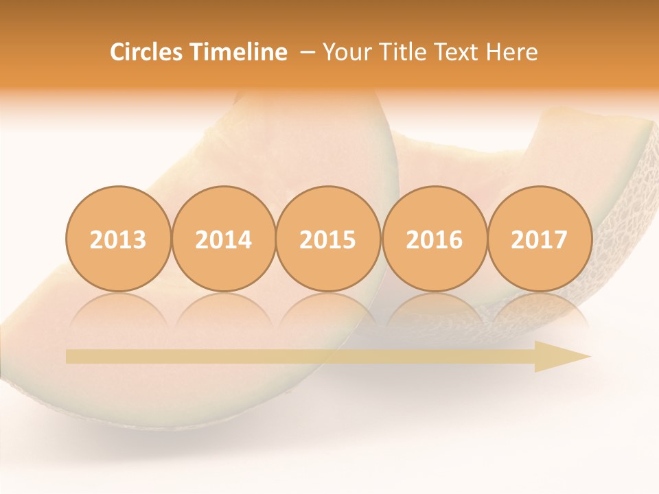 Cantaloupe Juicy Healthy PowerPoint Template