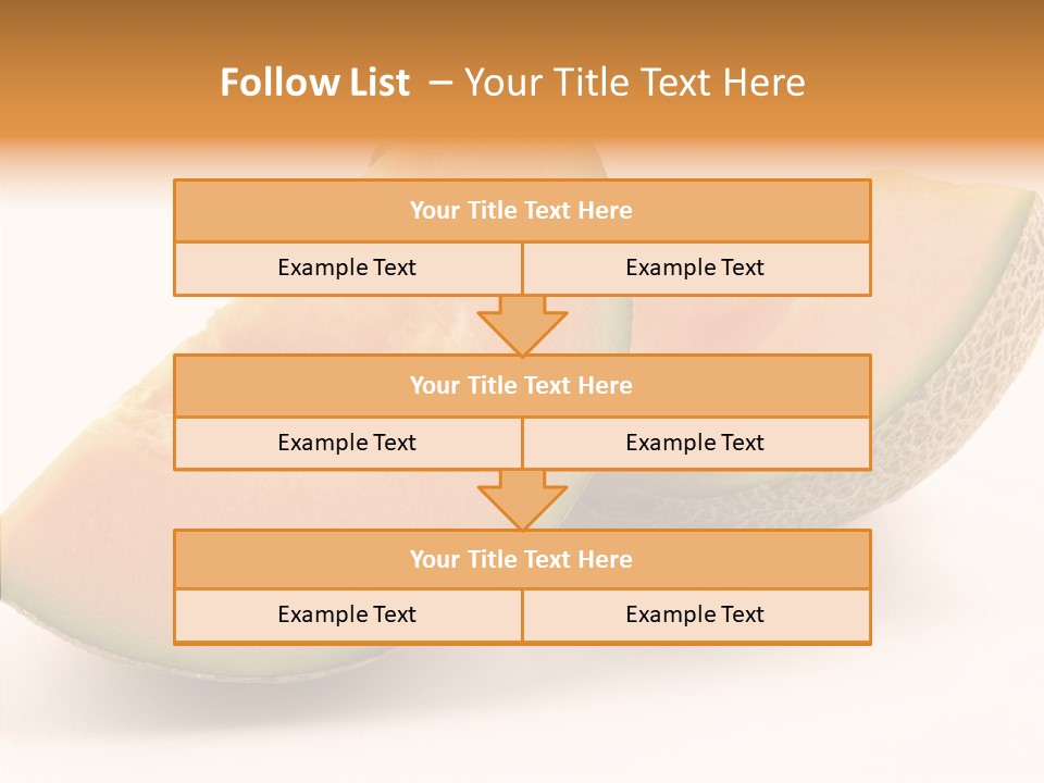 Cantaloupe Juicy Healthy PowerPoint Template
