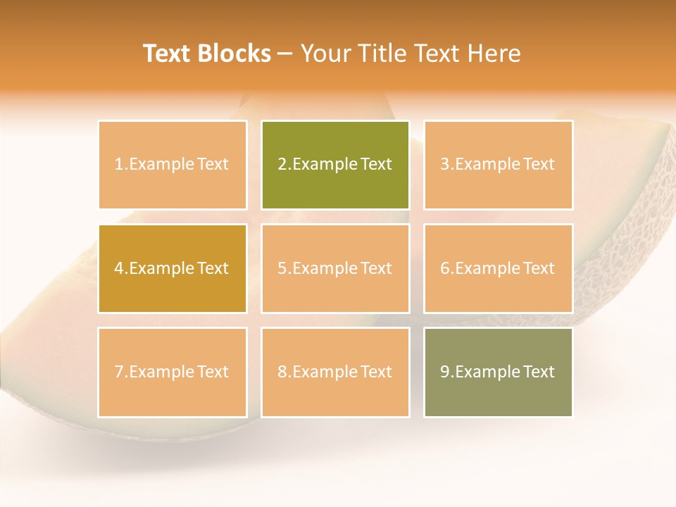 Cantaloupe Juicy Healthy PowerPoint Template