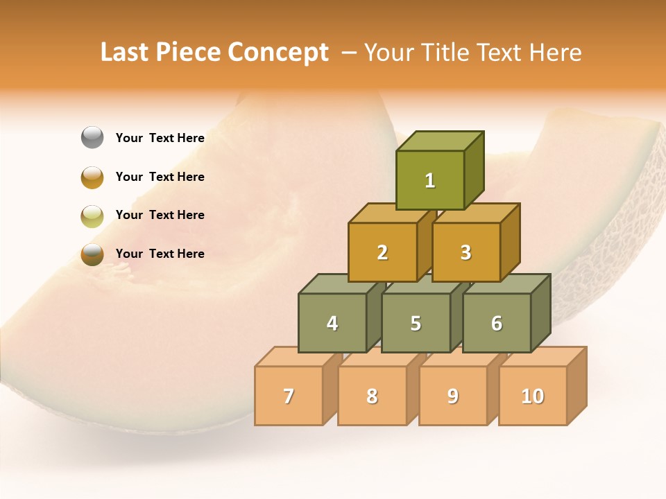 Cantaloupe Juicy Healthy PowerPoint Template