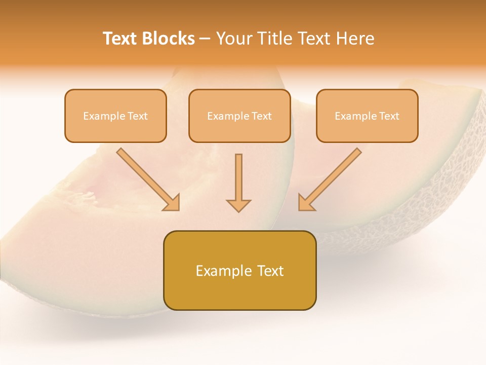 Cantaloupe Juicy Healthy PowerPoint Template
