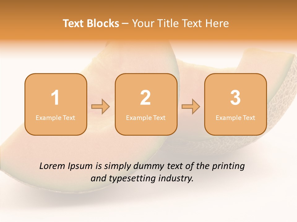 Cantaloupe Juicy Healthy PowerPoint Template