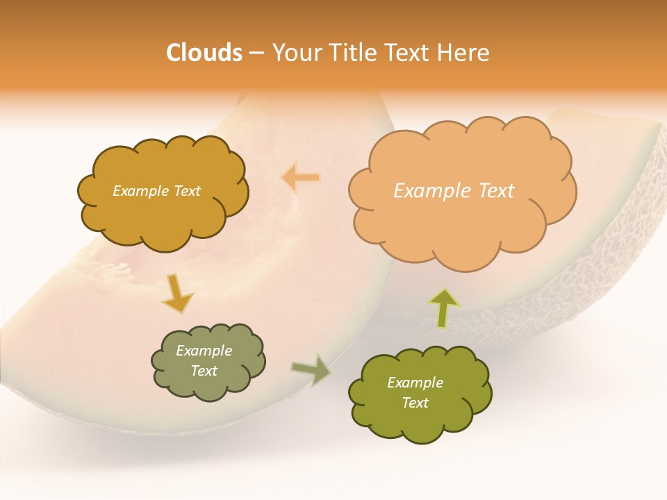 Cantaloupe Juicy Healthy PowerPoint Template