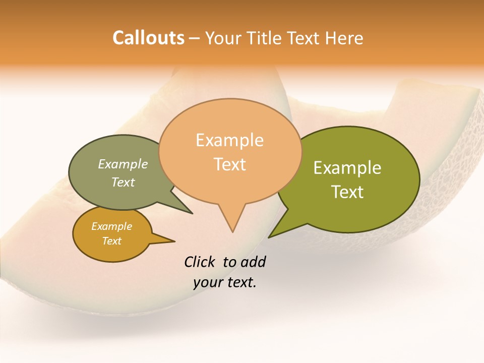 Cantaloupe Juicy Healthy PowerPoint Template