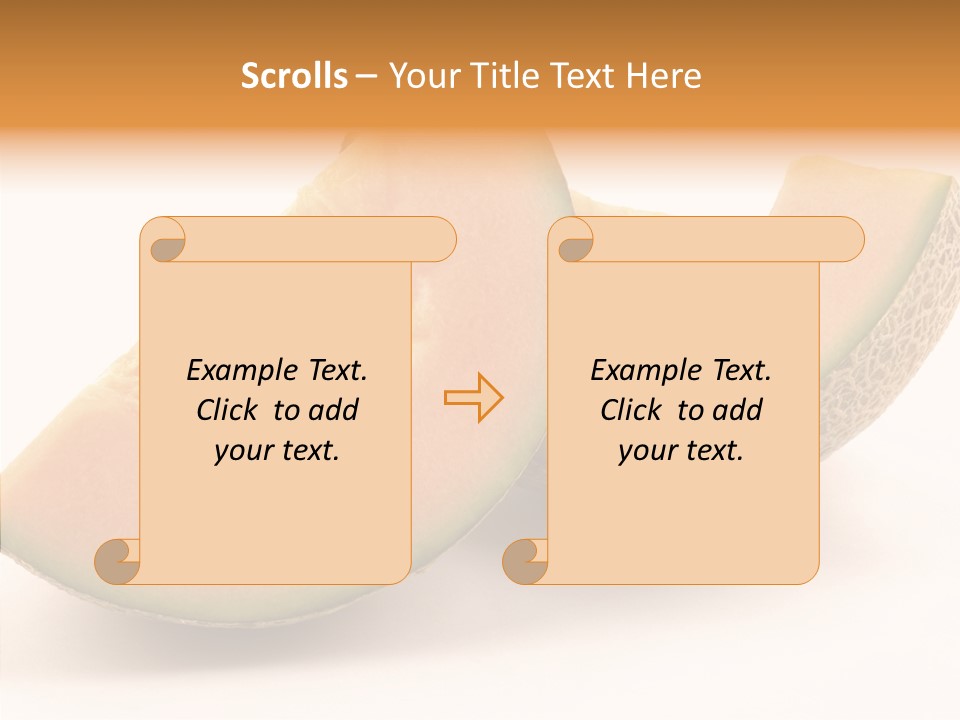 Cantaloupe Juicy Healthy PowerPoint Template