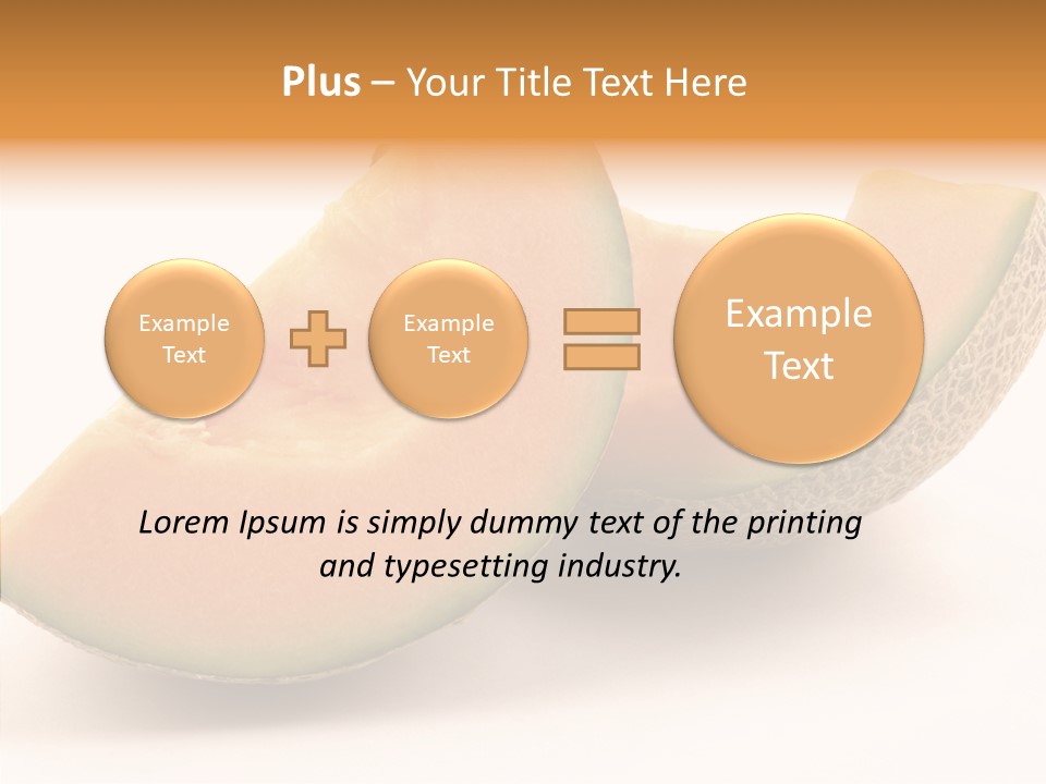 Cantaloupe Juicy Healthy PowerPoint Template