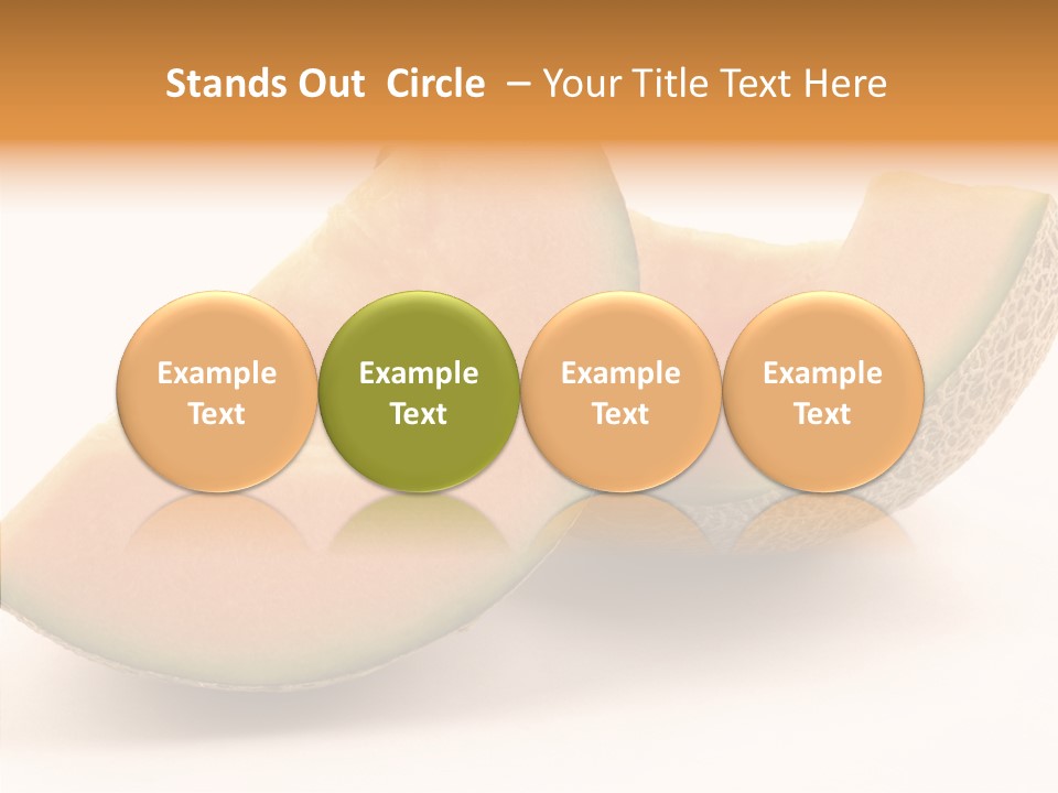 Cantaloupe Juicy Healthy PowerPoint Template