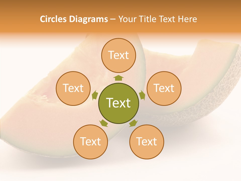 Cantaloupe Juicy Healthy PowerPoint Template