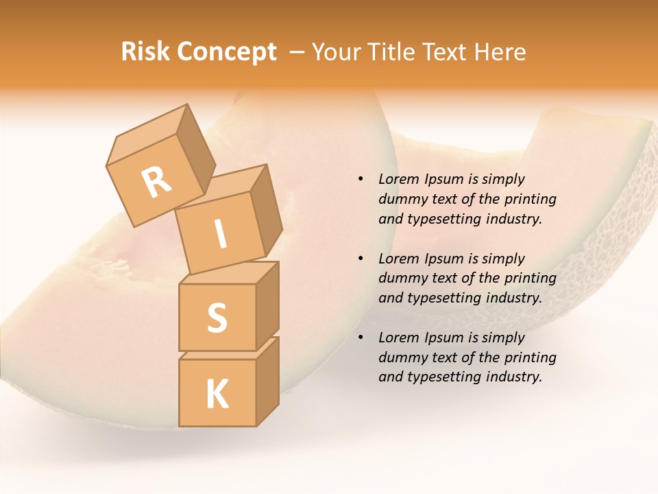 Cantaloupe Juicy Healthy PowerPoint Template