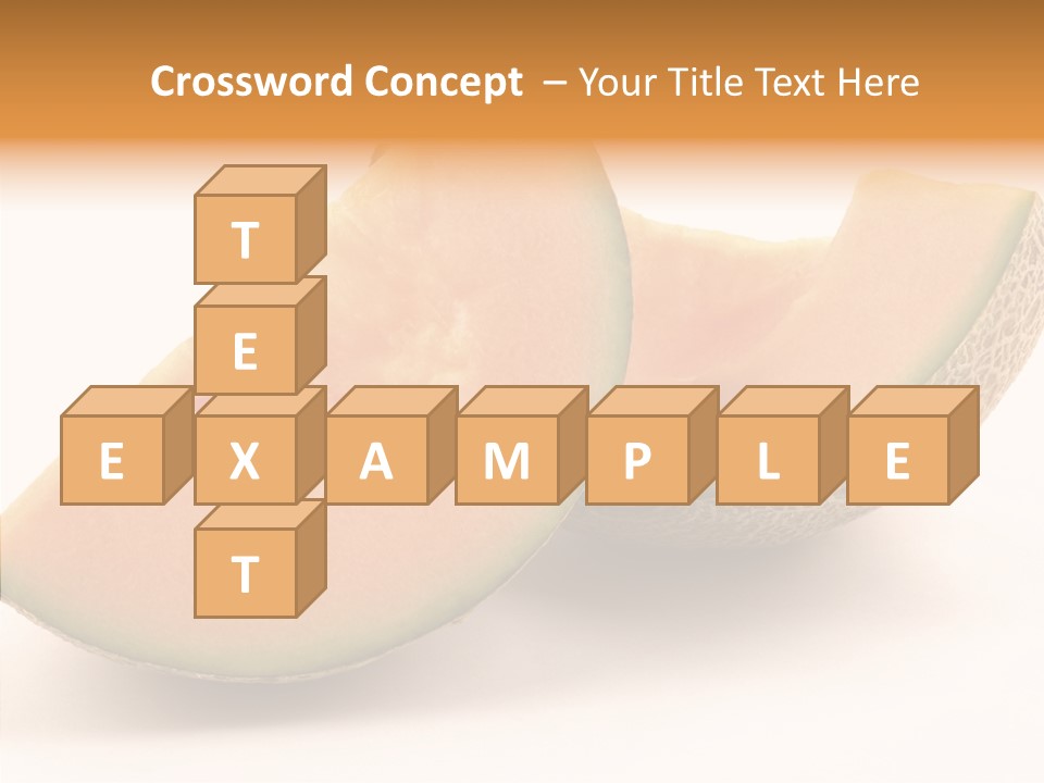 Cantaloupe Juicy Healthy PowerPoint Template