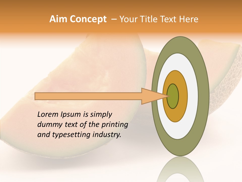 Cantaloupe Juicy Healthy PowerPoint Template