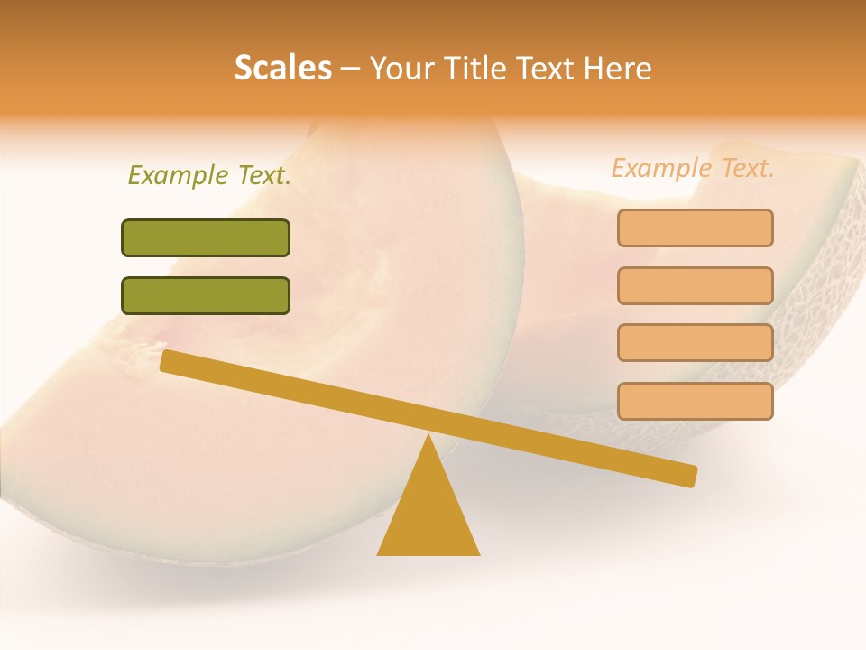 Cantaloupe Juicy Healthy PowerPoint Template