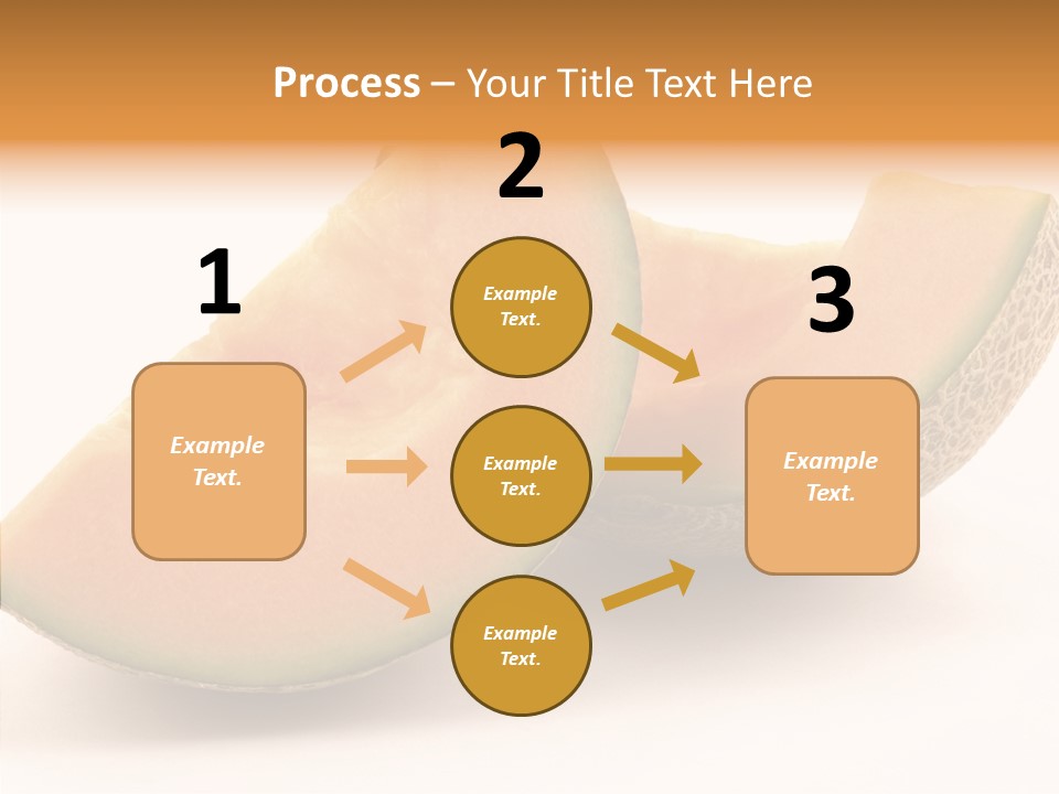 Cantaloupe Juicy Healthy PowerPoint Template