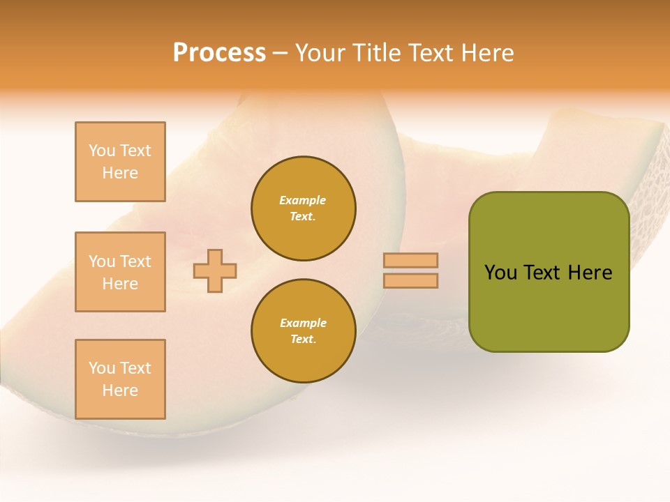 Cantaloupe Juicy Healthy PowerPoint Template