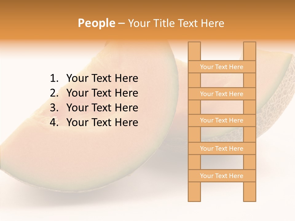 Cantaloupe Juicy Healthy PowerPoint Template
