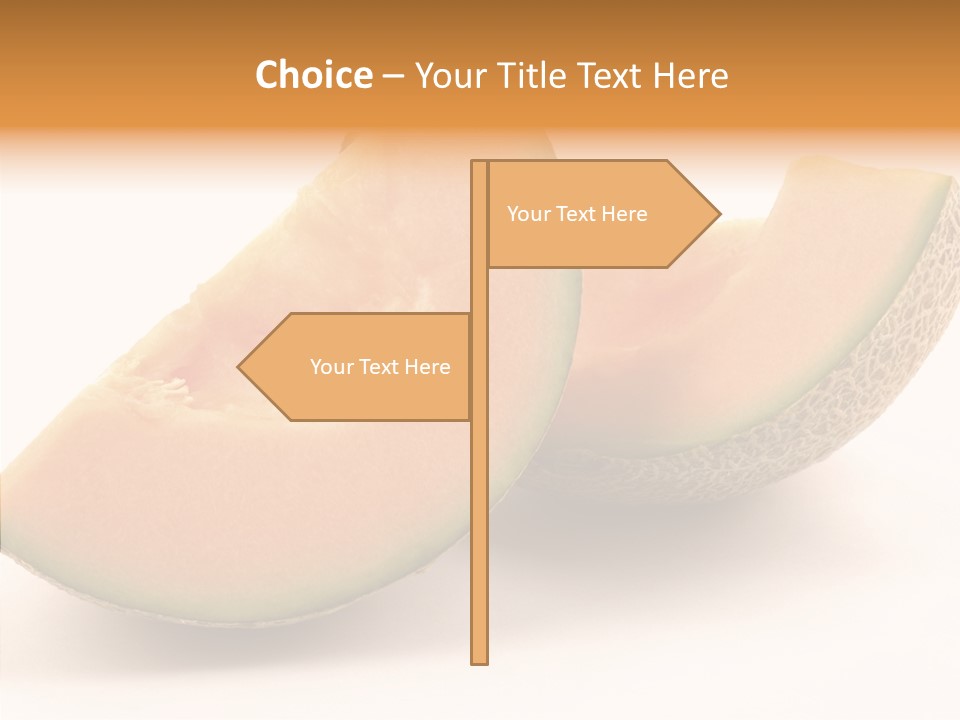 Cantaloupe Juicy Healthy PowerPoint Template