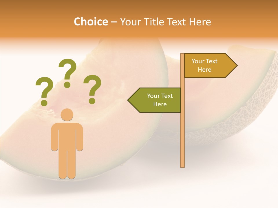 Cantaloupe Juicy Healthy PowerPoint Template