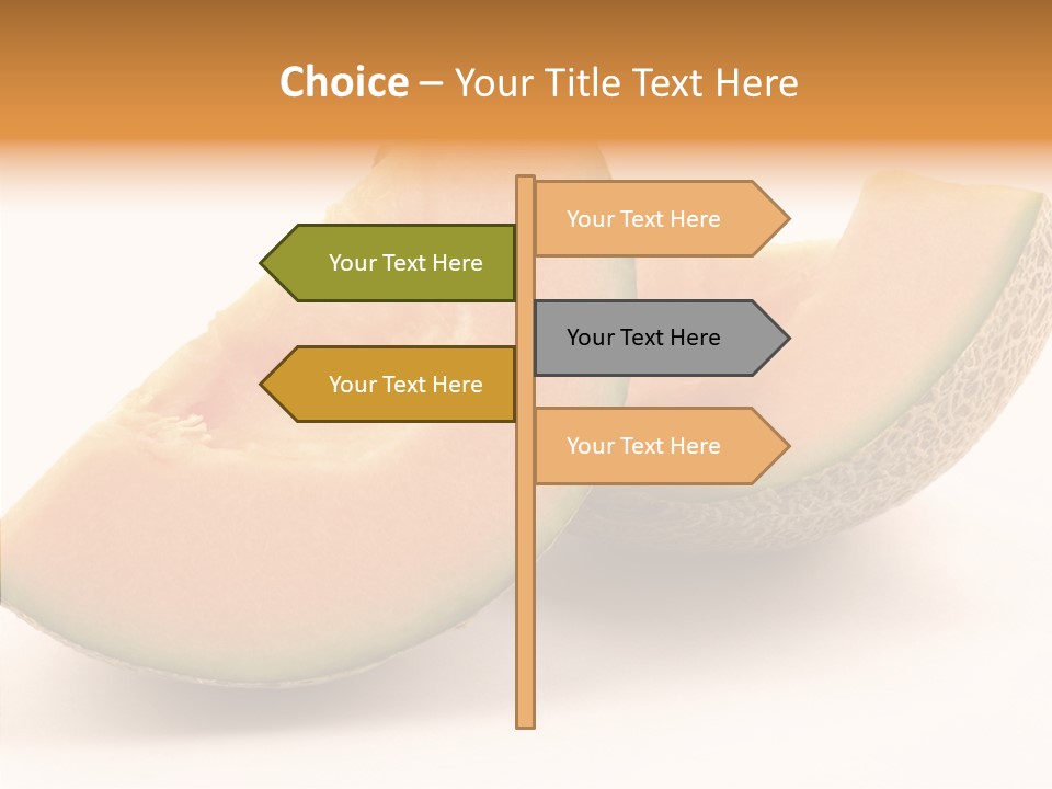 Cantaloupe Juicy Healthy PowerPoint Template