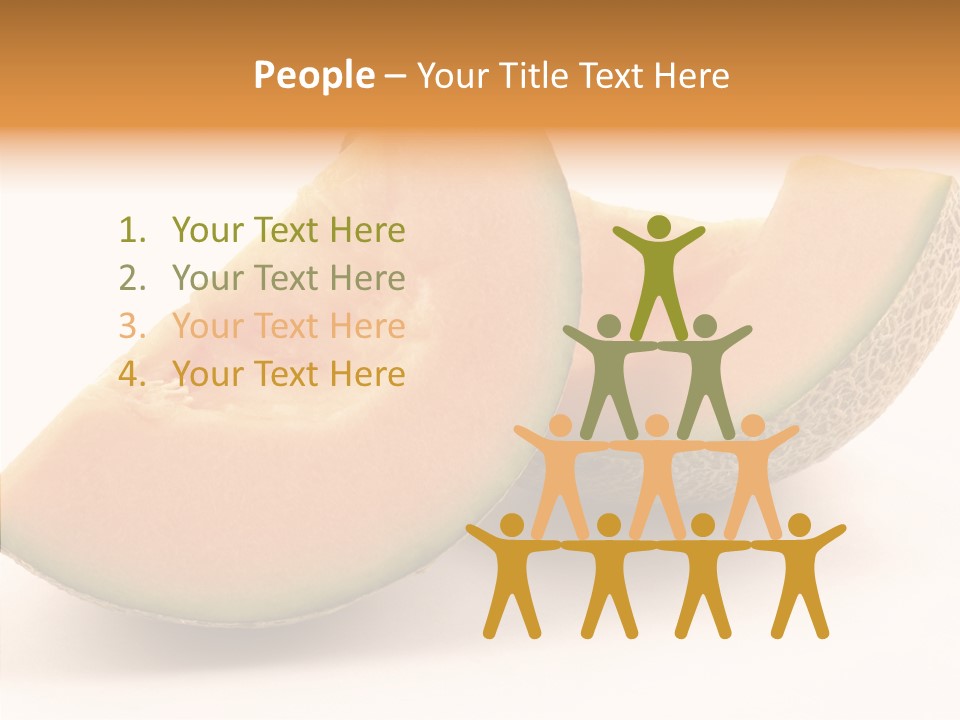 Cantaloupe Juicy Healthy PowerPoint Template