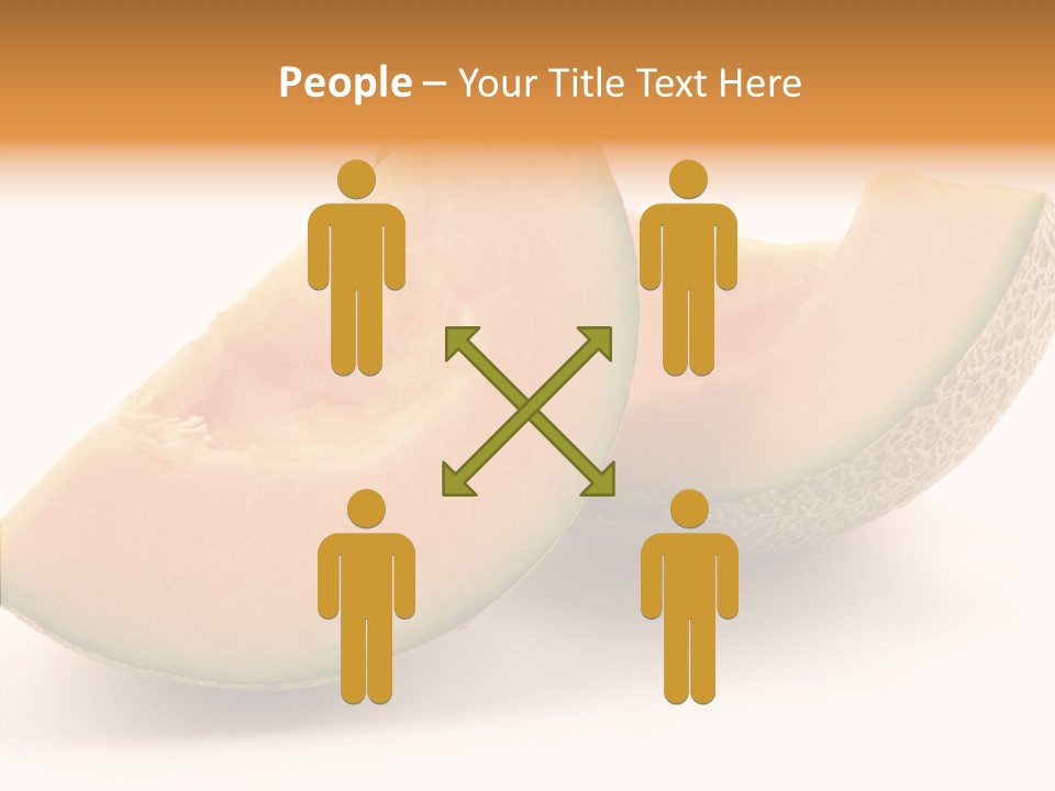 Cantaloupe Juicy Healthy PowerPoint Template