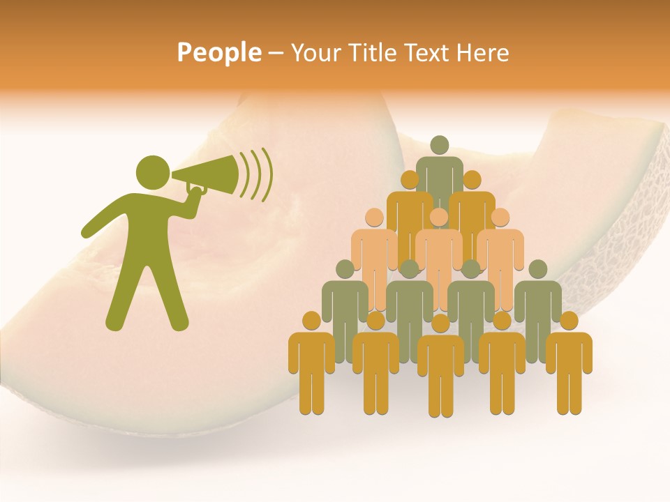 Cantaloupe Juicy Healthy PowerPoint Template