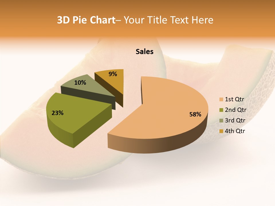 Cantaloupe Juicy Healthy PowerPoint Template