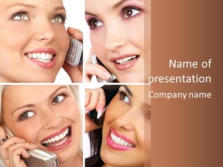 Contact Network Teenager PowerPoint Template