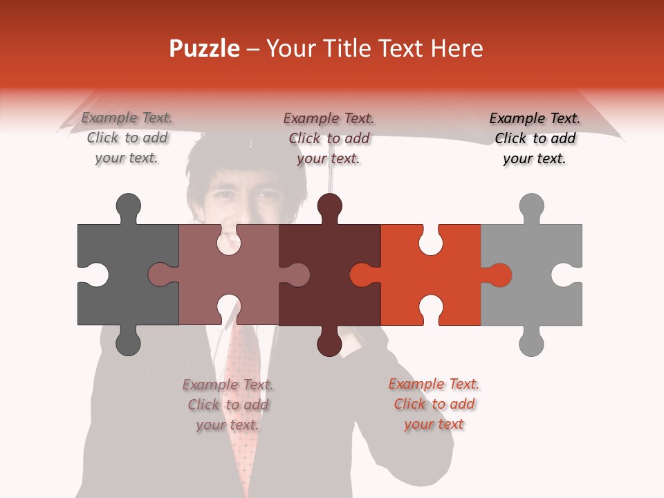 Per On Writing Table PowerPoint Template