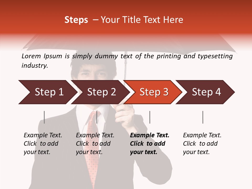 Per On Writing Table PowerPoint Template