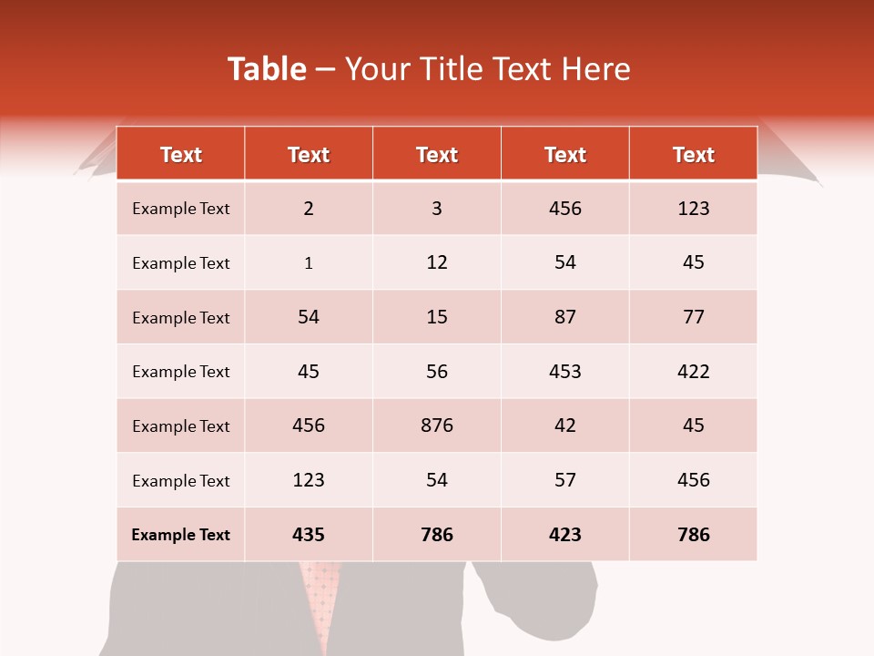 Per On Writing Table PowerPoint Template