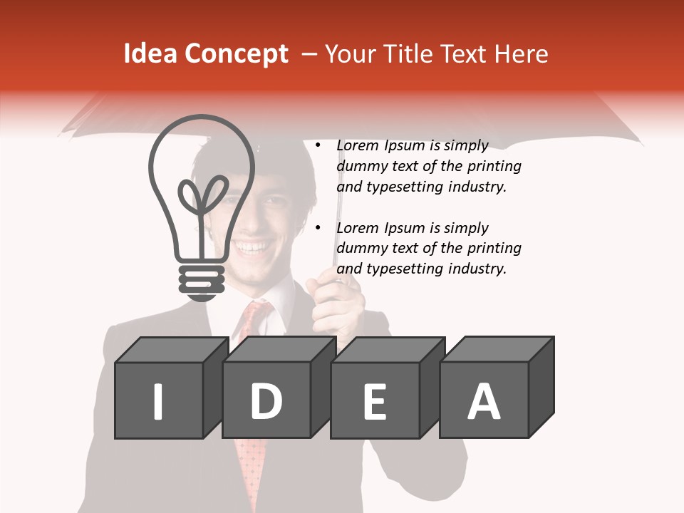 Per On Writing Table PowerPoint Template