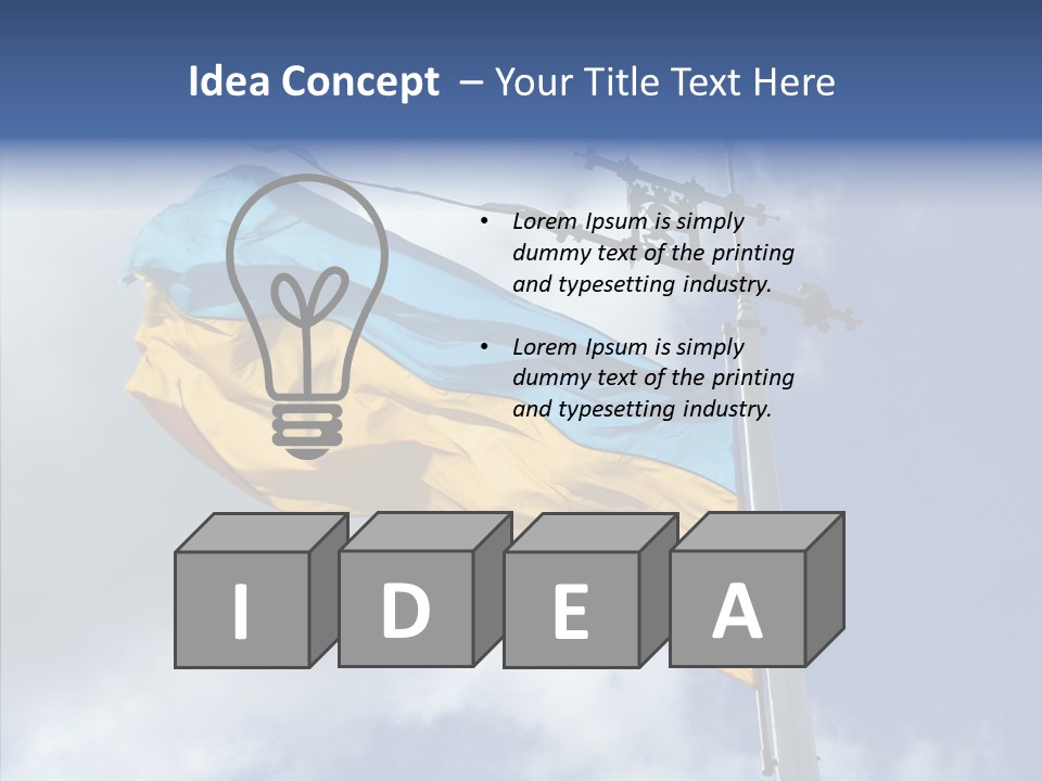 Europe East Ukraina PowerPoint Template