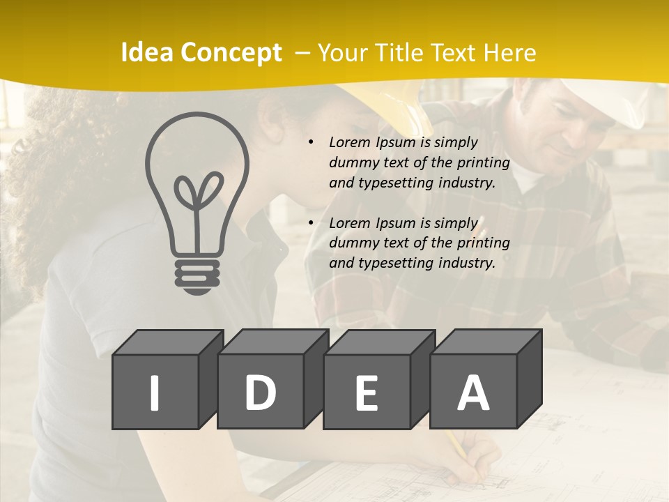 Person Union Worker PowerPoint Template