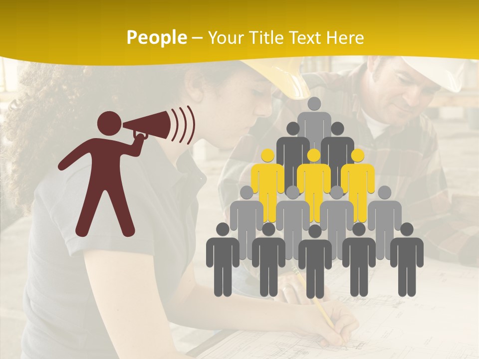 Person Union Worker PowerPoint Template