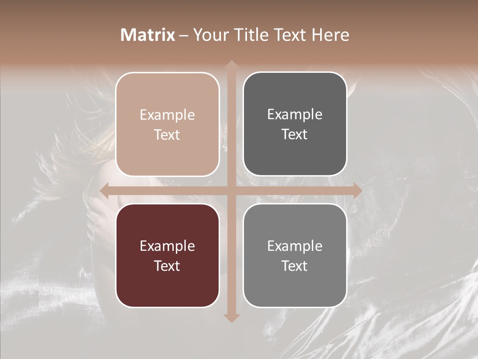 Erotic Silver Young PowerPoint Template