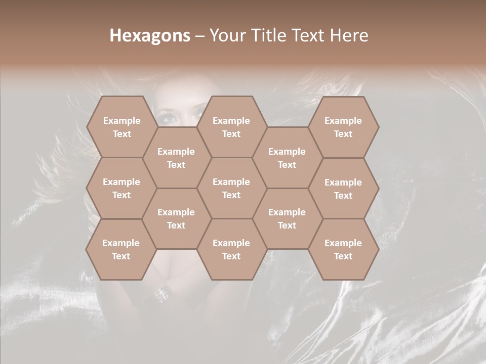 Erotic Silver Young PowerPoint Template