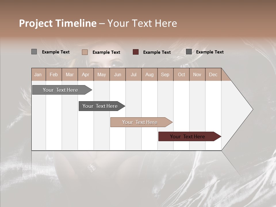 Erotic Silver Young PowerPoint Template