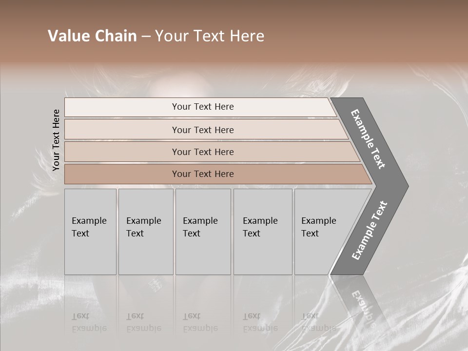 Erotic Silver Young PowerPoint Template