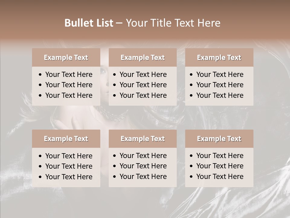 Erotic Silver Young PowerPoint Template