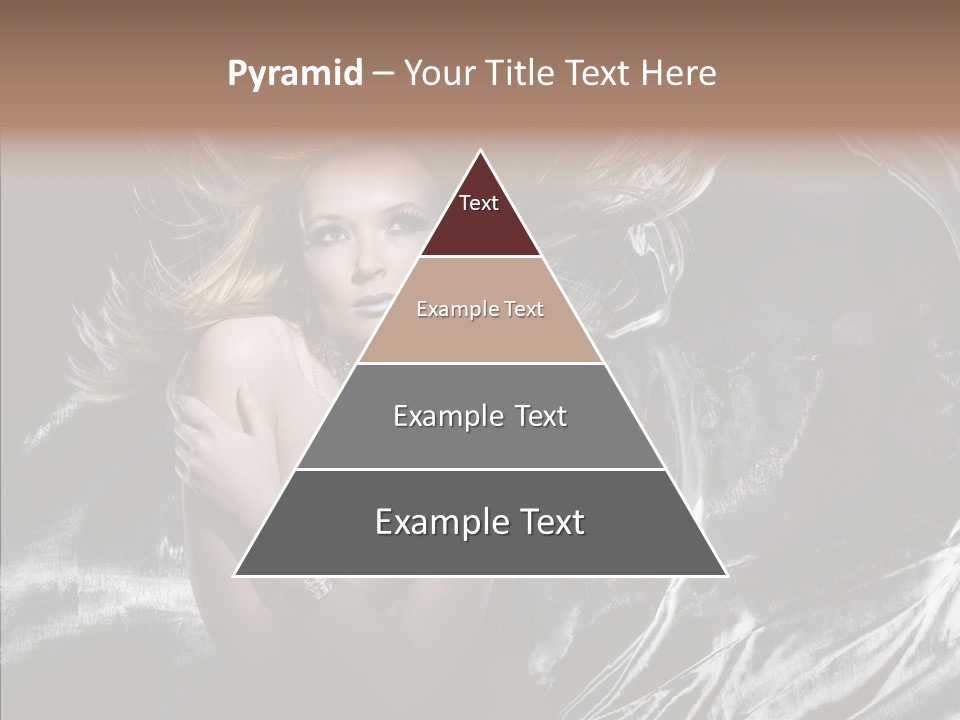 Erotic Silver Young PowerPoint Template