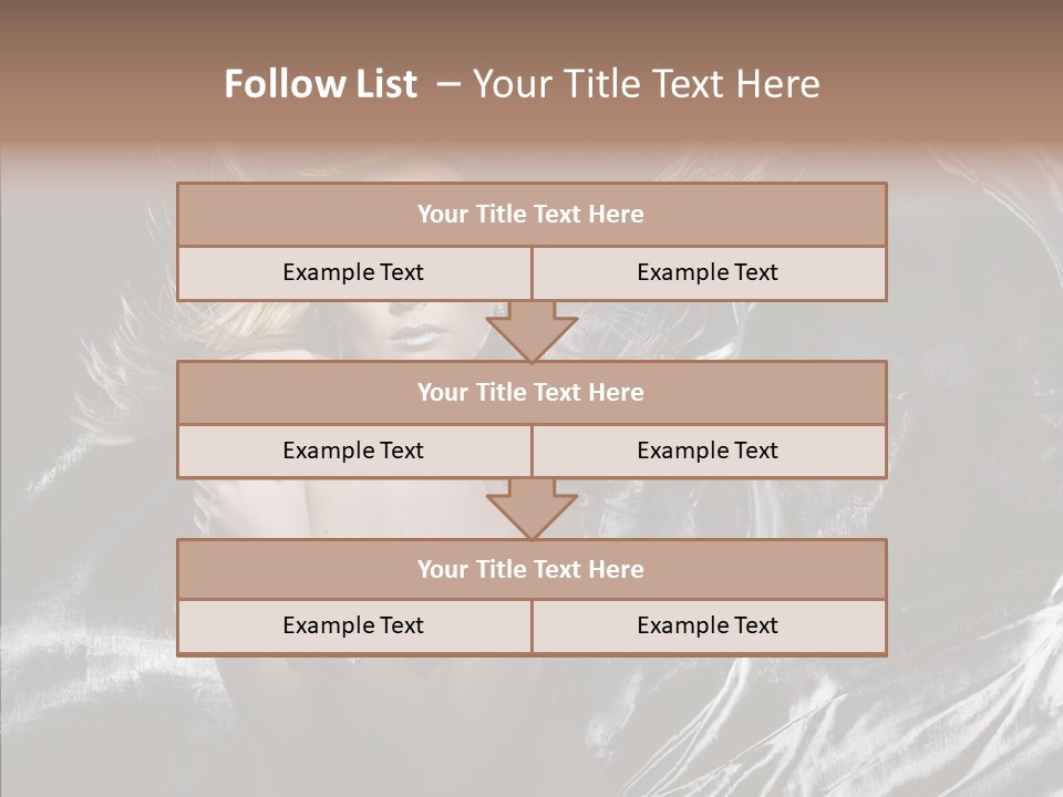 Erotic Silver Young PowerPoint Template