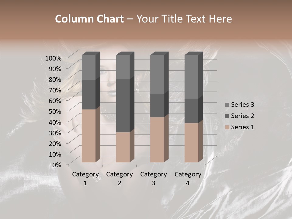 Erotic Silver Young PowerPoint Template
